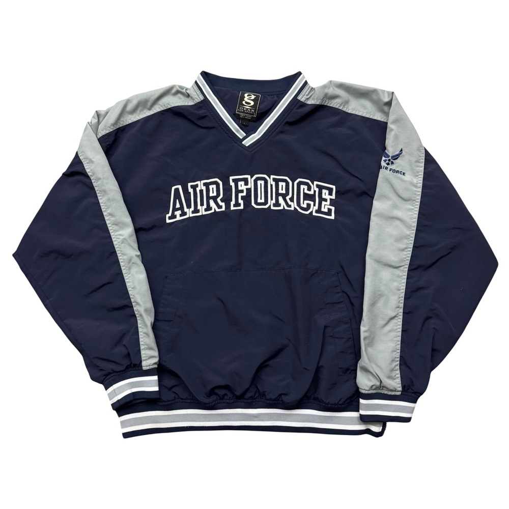 Gear For Sports US Air Force Windbreaker V-Neck Pullover Jacket L